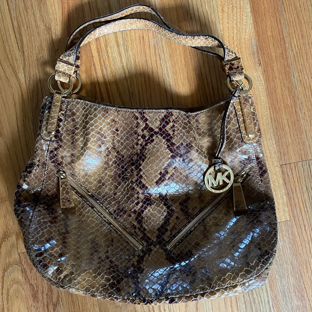 Michael Kors snake print bag